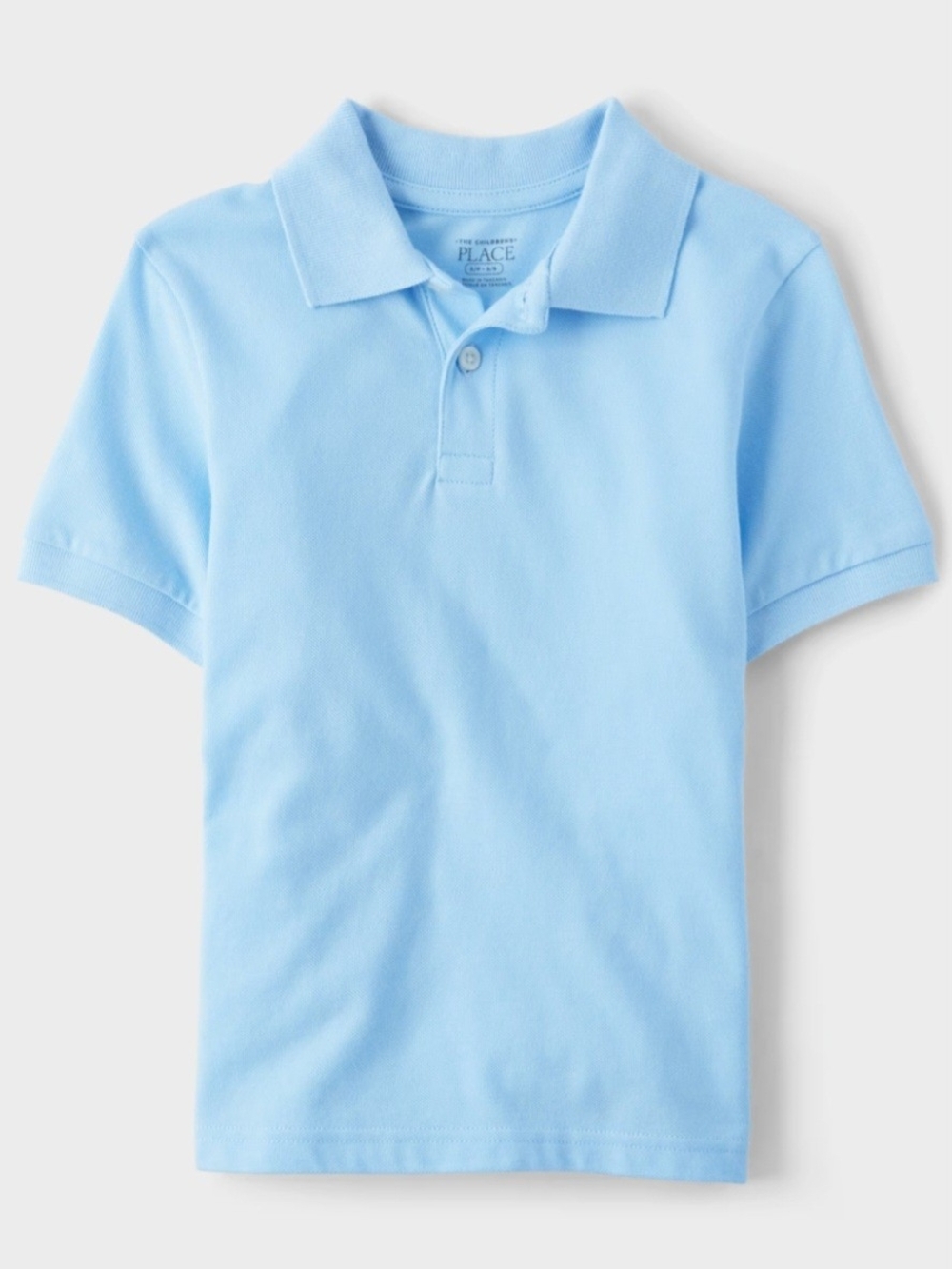 NWT The Children's Place Sky Blue Brook Polo Set Of 2 Shirts Kids Sz L 10/12